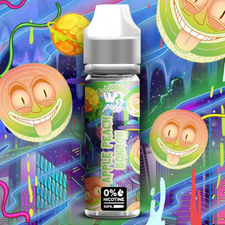 E LIQUIDE APPLE PEACH BONBON 50ML WHITE RABBIT
