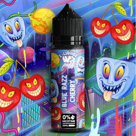 e-liquide Blue Razz Cherry 50ml White Rabbit