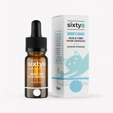 Huile animaux bio goût poulet 1% CBD