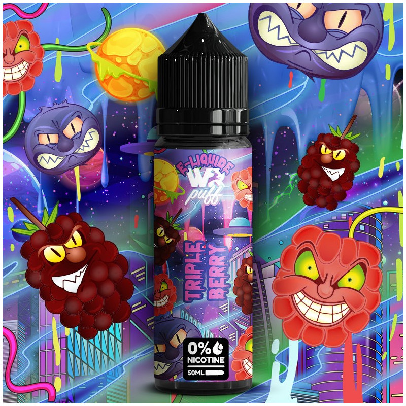 E LIQUIDE TRIPLE BERRY 50ML WHITE RABBIT