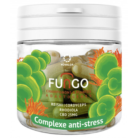 Gélules Anti-Stress Fungo | CBD, Reishi, Cordyceps & Rhodiola