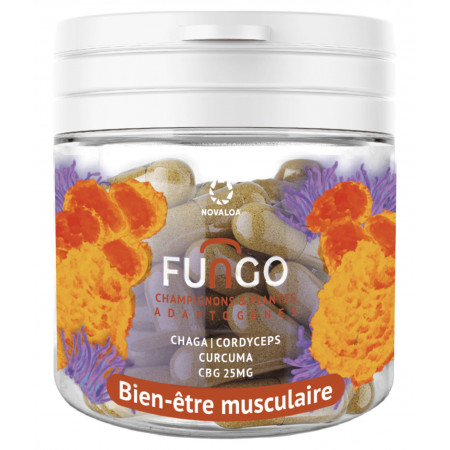 Gélules CBG Bien-être Musculaire | Chaga, Cordyceps & Curcuma