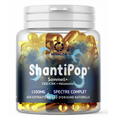 Capsules Sommeil+ CBD & CBN 50 mg – Spectre Complet | Novaloa®
