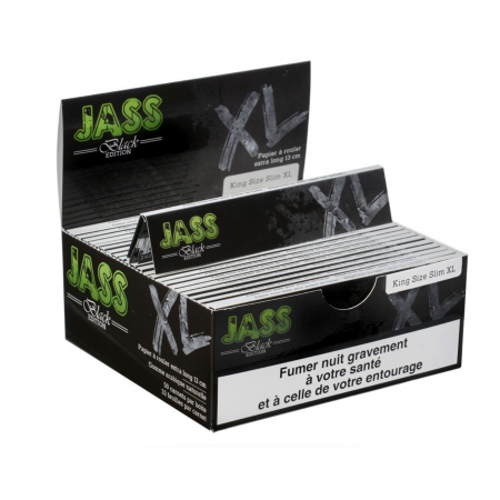 Feuilles à rouler JASS Black Edition XL – King Size 🌿