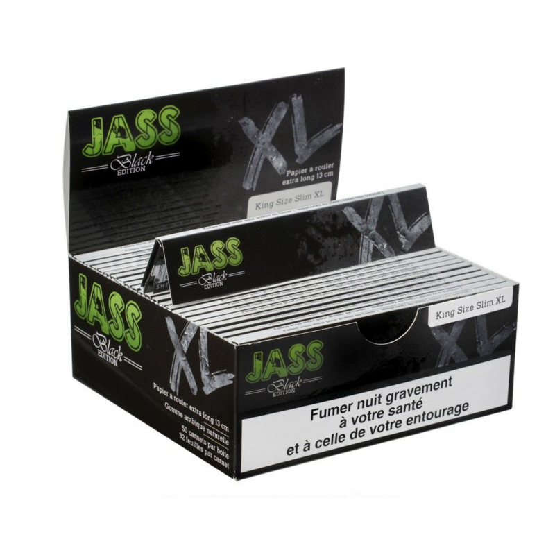 Feuilles à rouler JASS Black Edition XL – King Size 🌿