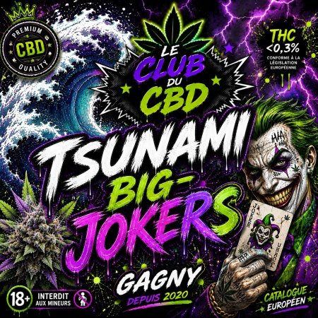 🌿 Tsunami Jokers CBD – Fleur puissante & premium