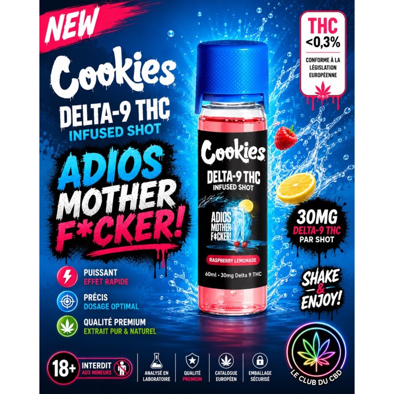 Shot Adios Mother F*cker Cookies Delta-9 THC – 30 mg