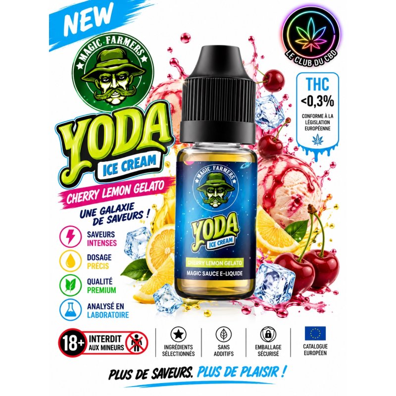 E-liquide Yoda Ice Cream Cherry Lemon Gelato – Magic Farmers