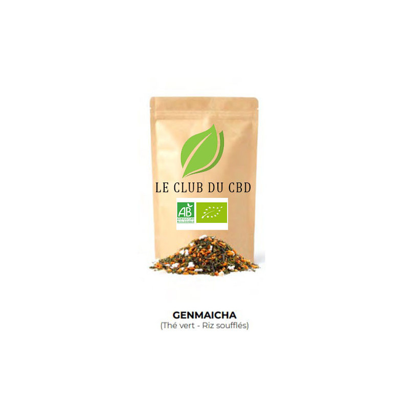 the vert genmaicha bio au chanvre