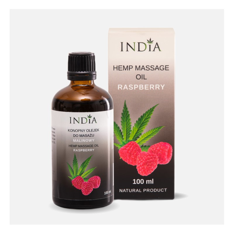 huile de massage parfum framboise 100ml